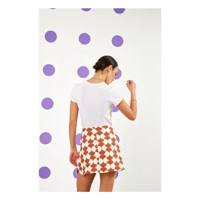 Selena Quilted Skirt | Brown