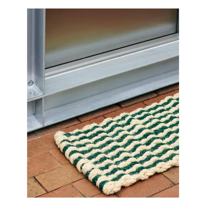 Paillasson Coco Stripe Wave | Vert foncé- Image produit n°2