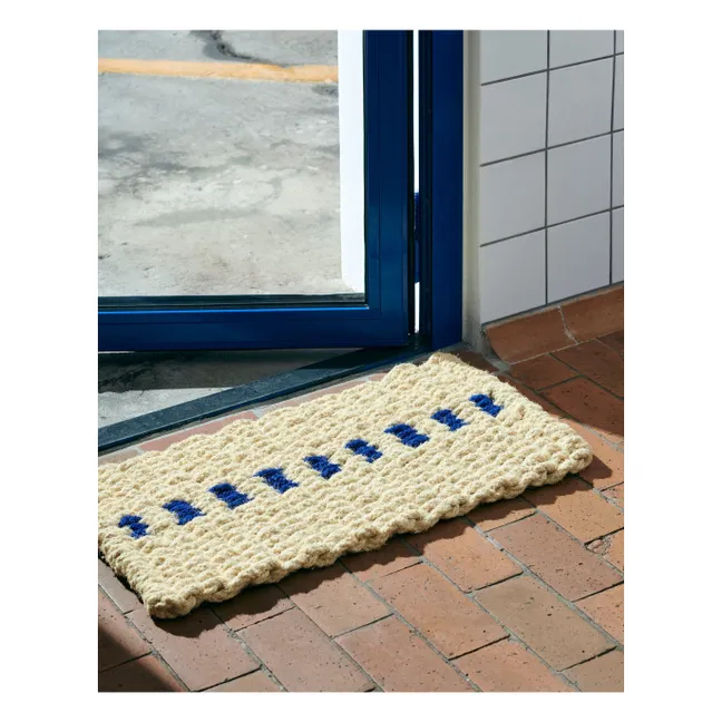 Coco Dot doormat | Cream