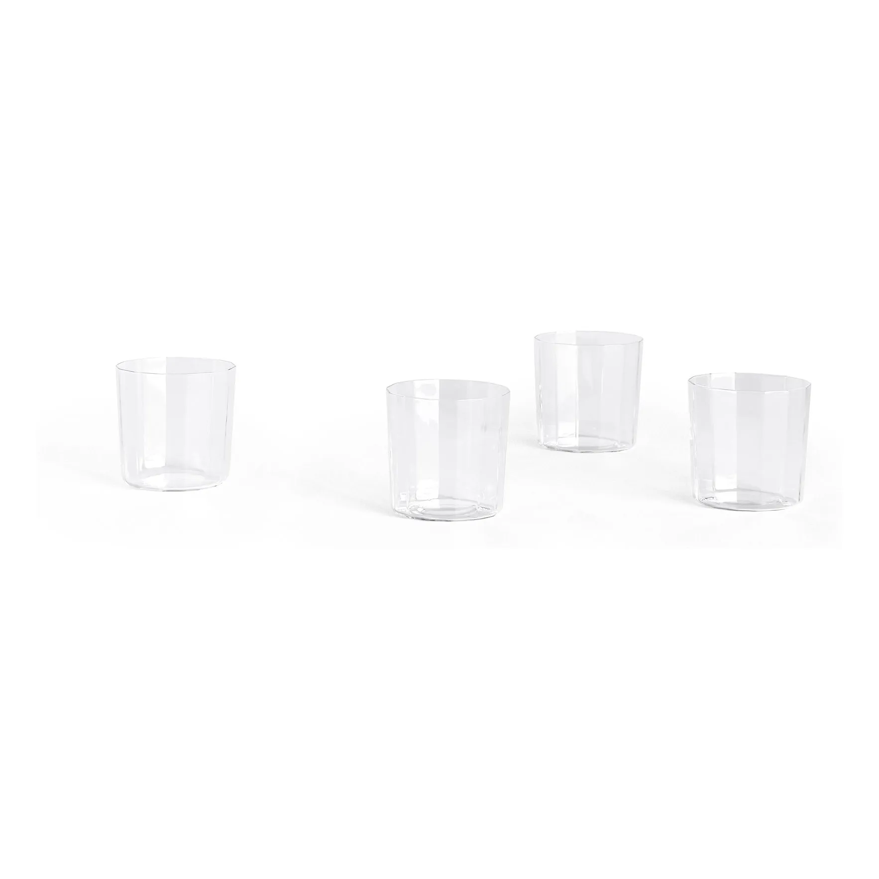 Hay Transparent Angle Glasses - Set Of 4