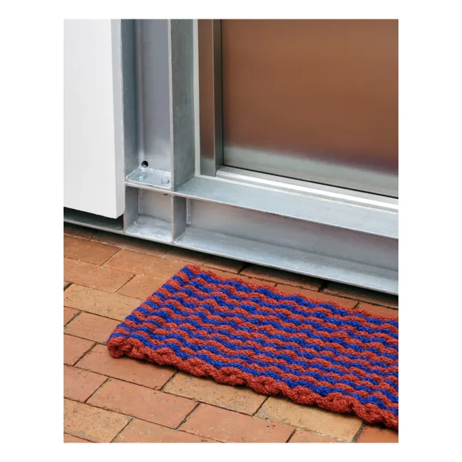 Coco Stripe Wave doormat | Brown