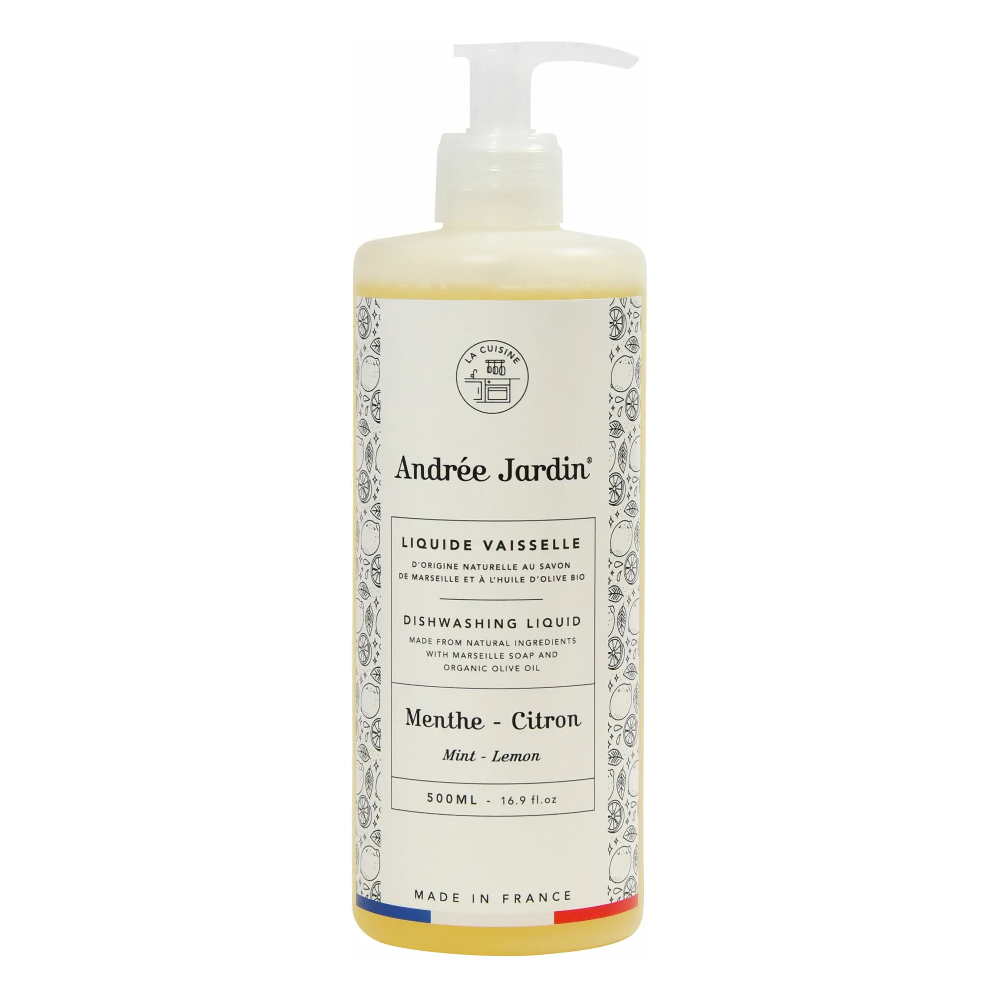 Andrée Jardin Untinted Dishwashing Liquid Mint Lemon - 500 Ml