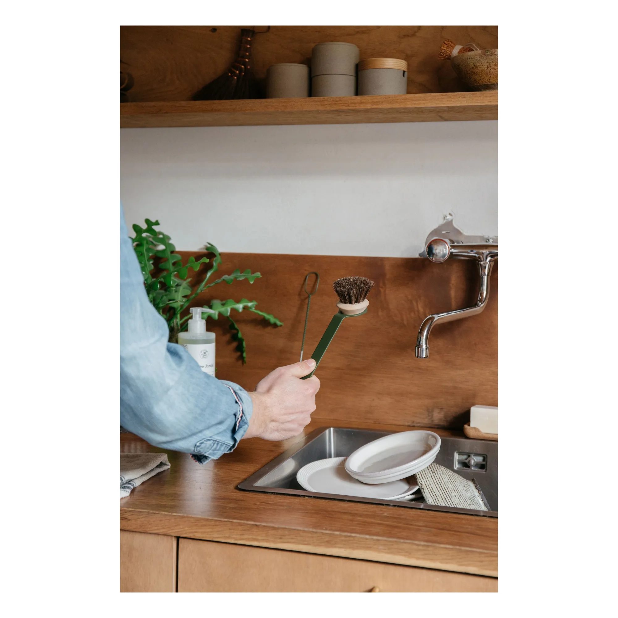 Manche Super vaisselle | Vert olive- Image produit n°3