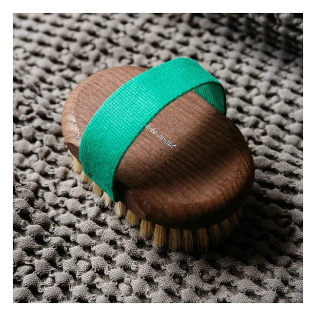 Dry massage brush | Green