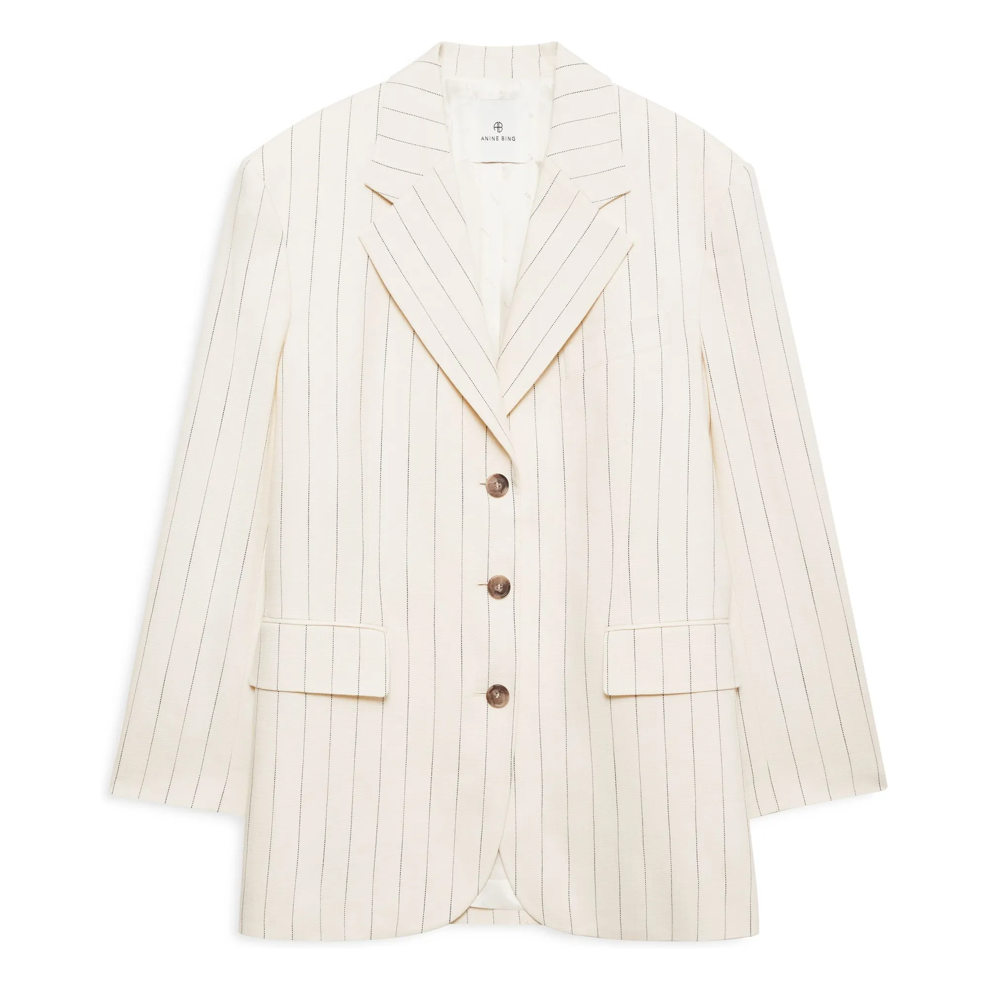 Veste Sara Rayée | Crème- Image produit n°0