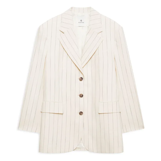 Veste Sara Rayée | Crème