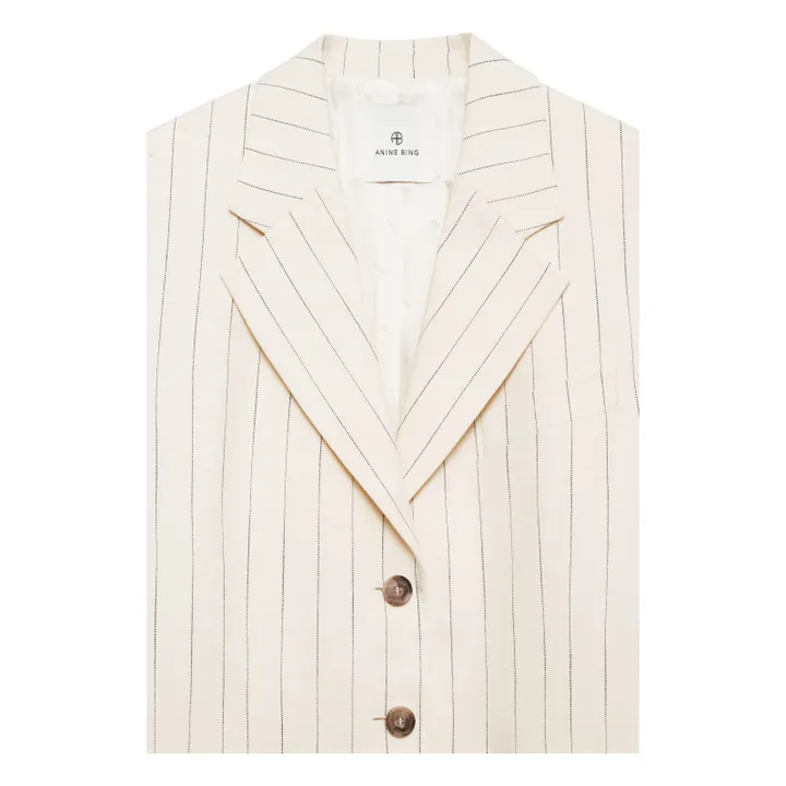 Veste Sara Rayée | Crème- Image produit n°3