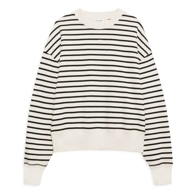 Sweat Dean Rayé | Noir
