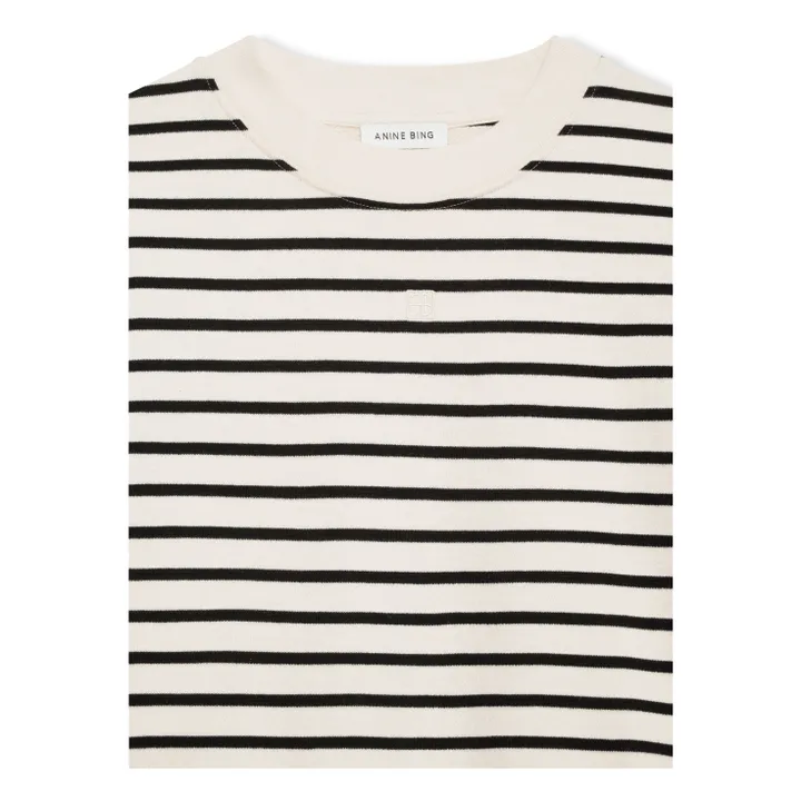 Sweat Dean Rayé | Noir- Image produit n°3