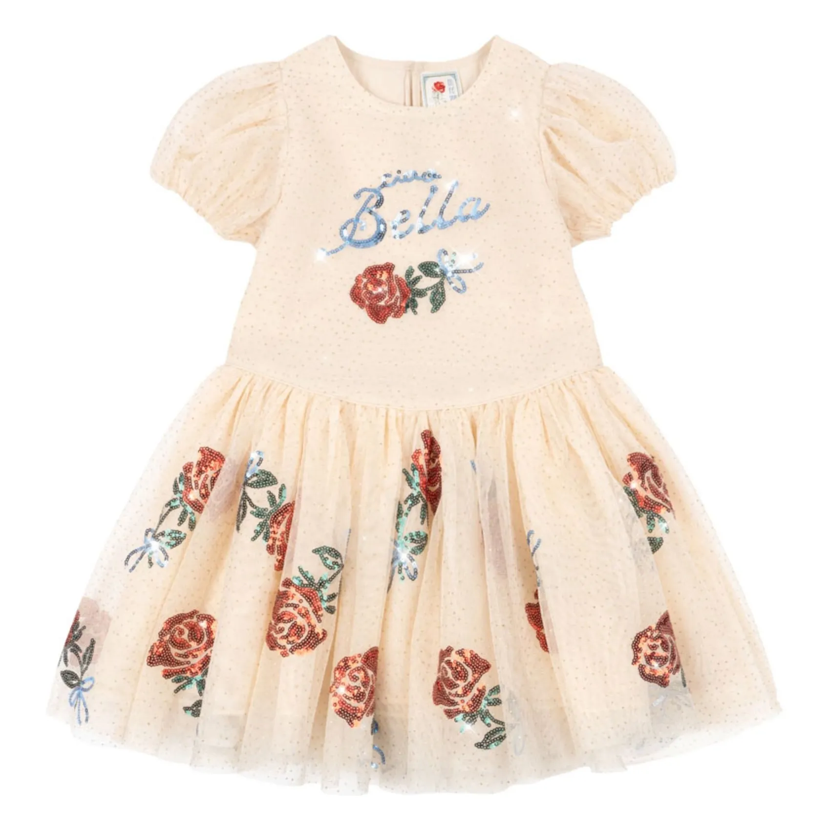 Konges Sløjd Ecru Bella Organic Cotton Dress - Rhw X Ks