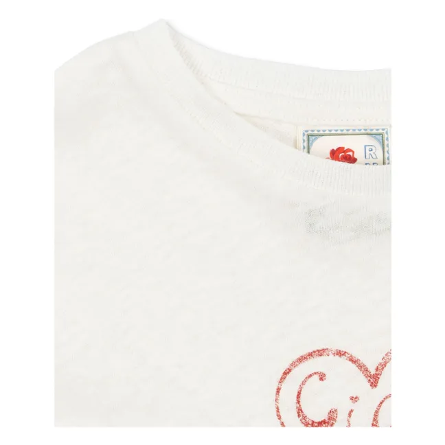 T-shirt Bella Coton Bio - RHW x KS | Blanc