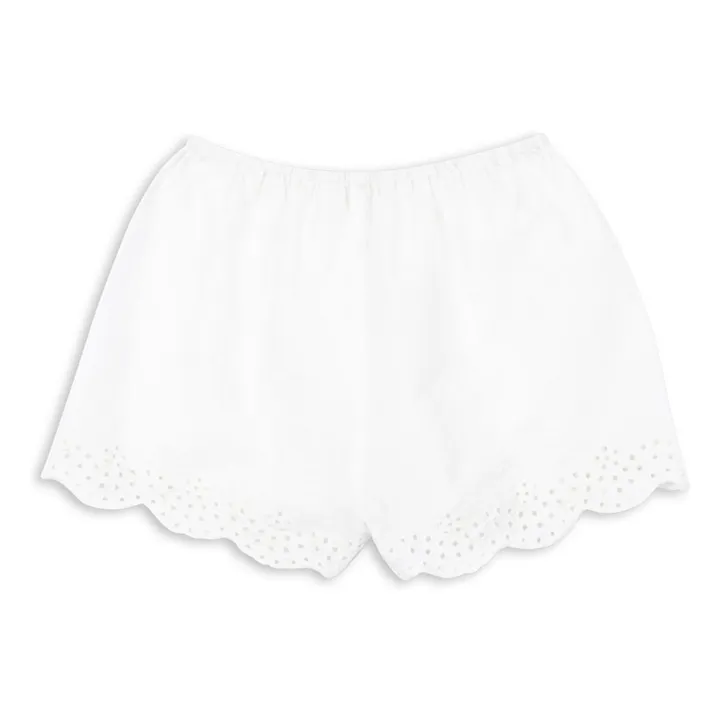 Short Fiori Coton Bio - RHW x KS | Blanc- Image produit n°3