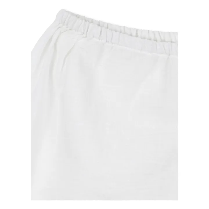 Short Fiori Coton Bio - RHW x KS | Blanc- Image produit n°7