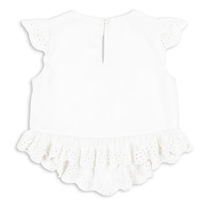Top Fiori Coton Bio - RHW x KS | Blanc- Image produit n°3