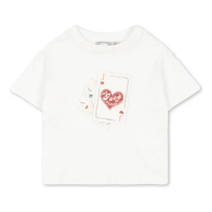 T-shirt Jack Coton Bio - RHW x KS | Blanc- Image produit n°0