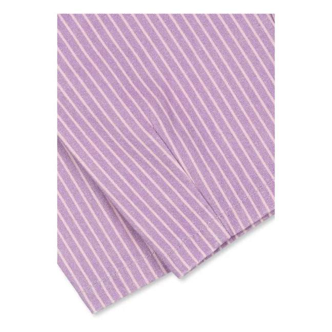 Salopette Lettre Coton Bio - RHW x KS | 	Lilas