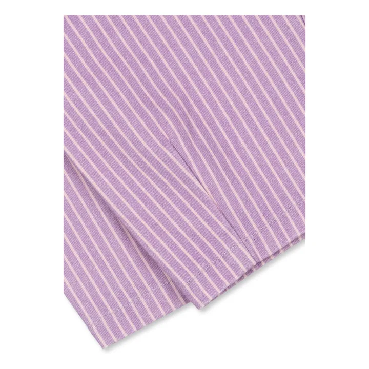 Salopette Lettre Coton Bio - RHW x KS | 	Lilas- Image produit n°10