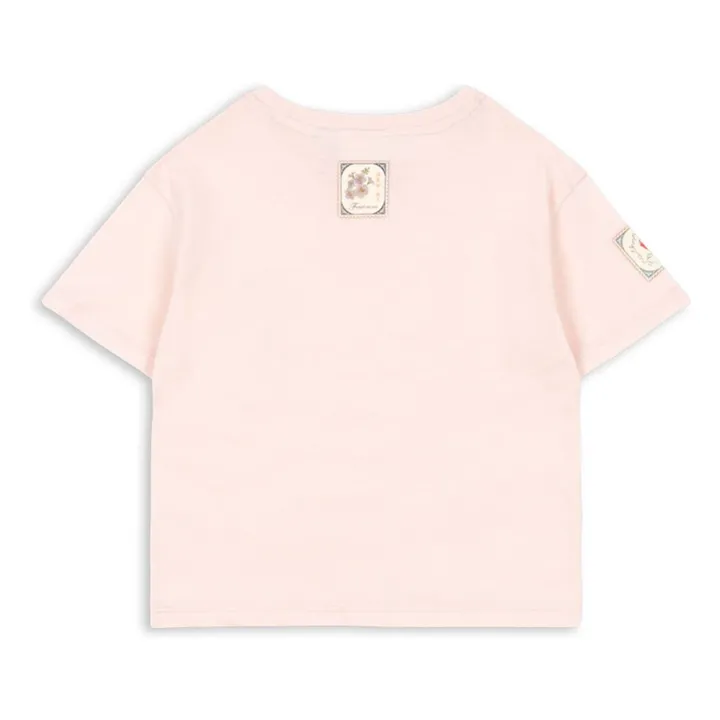 T-shirt Lettre Coton Bio - RHW x KS | Rose pâle- Image produit n°3