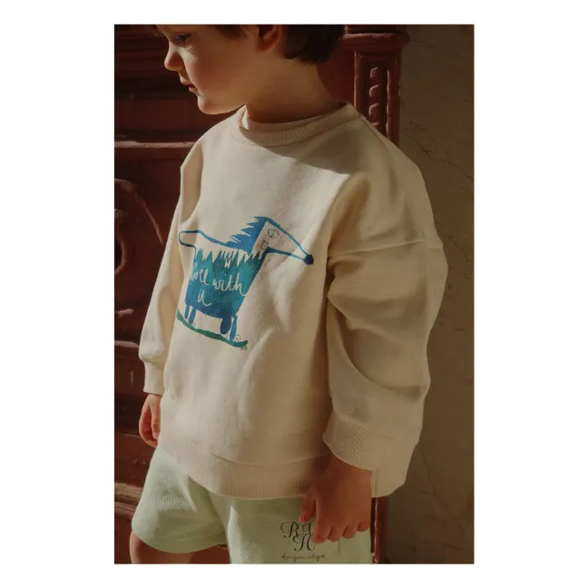 Sweat Roller Coton Bio - RHW x KS | Ecru