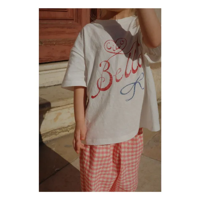 T-shirt Bella Coton Bio - RHW x KS | Blanc