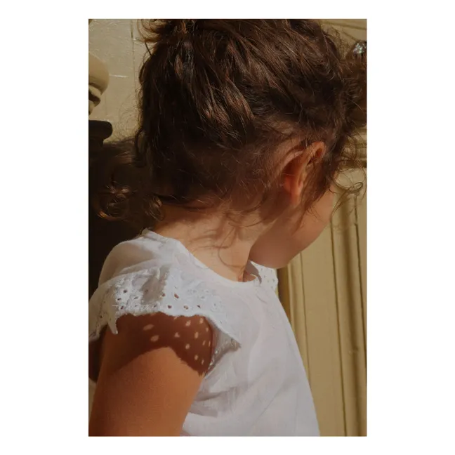 Top Fiori Coton Bio - RHW x KS | Blanc