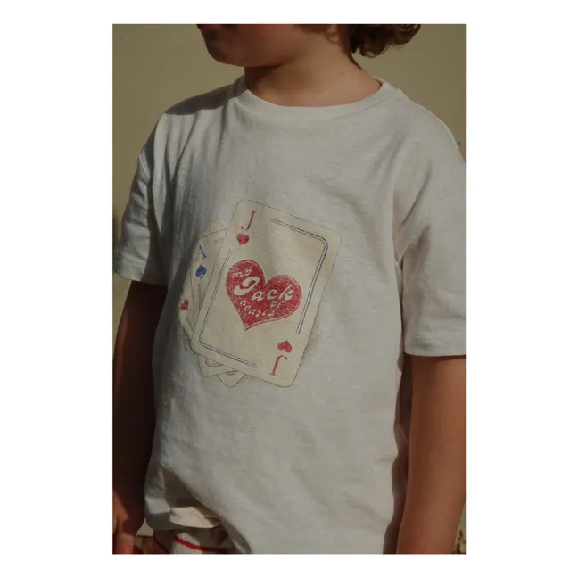 T-shirt Jack Coton Bio - RHW x KS | Blanc
