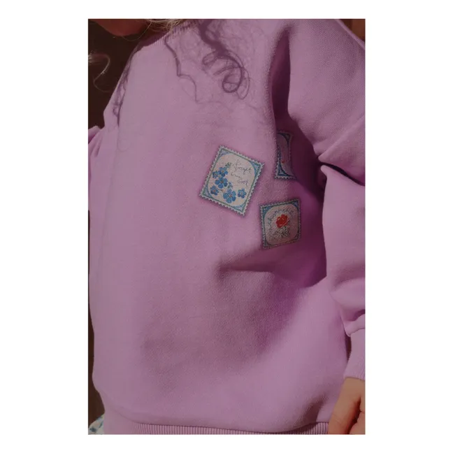 Sweat Letter Organic Cotton - RHW x KS | Lilac