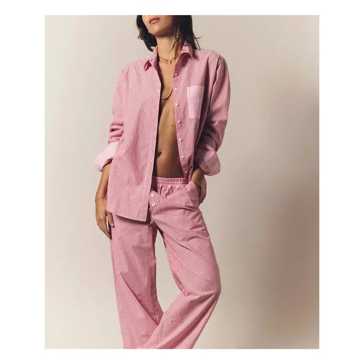 Chemise Violette Rayée | Rose- Image produit n°5