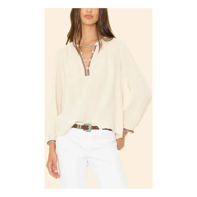 Blouse Colette Gaze de Coton x Léa Meylan | Ecru
