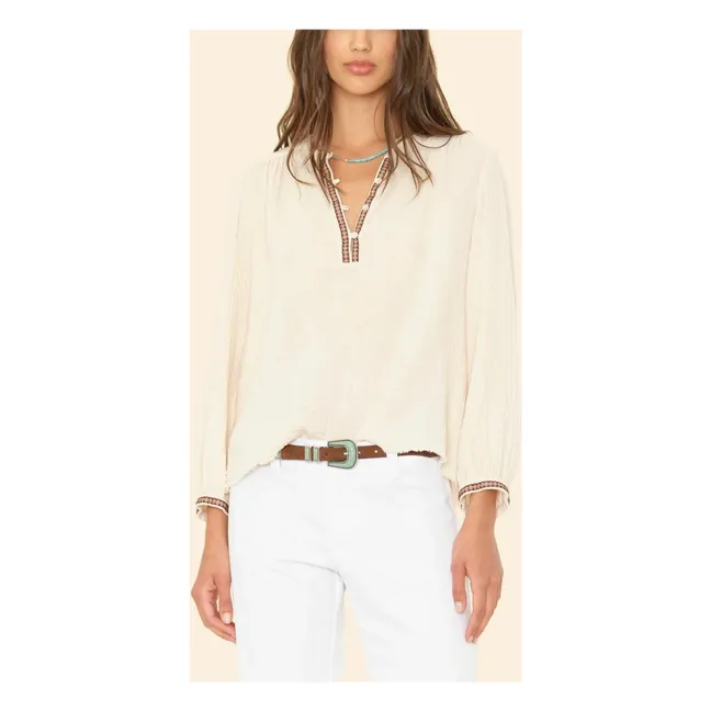 Blouse Colette Gaze de Coton x Léa Meylan | Ecru