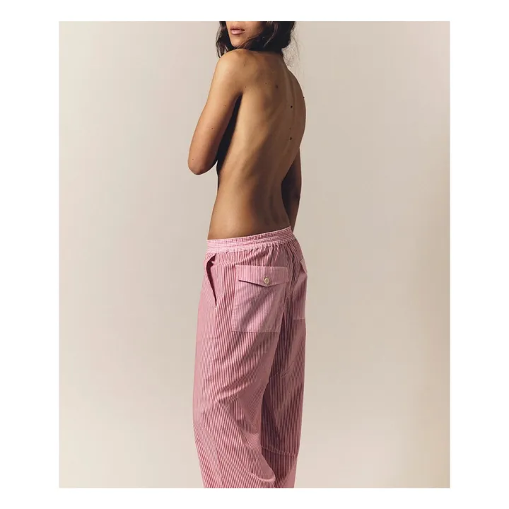 Pantalon Maxime Rayé | Rose- Image produit n°4
