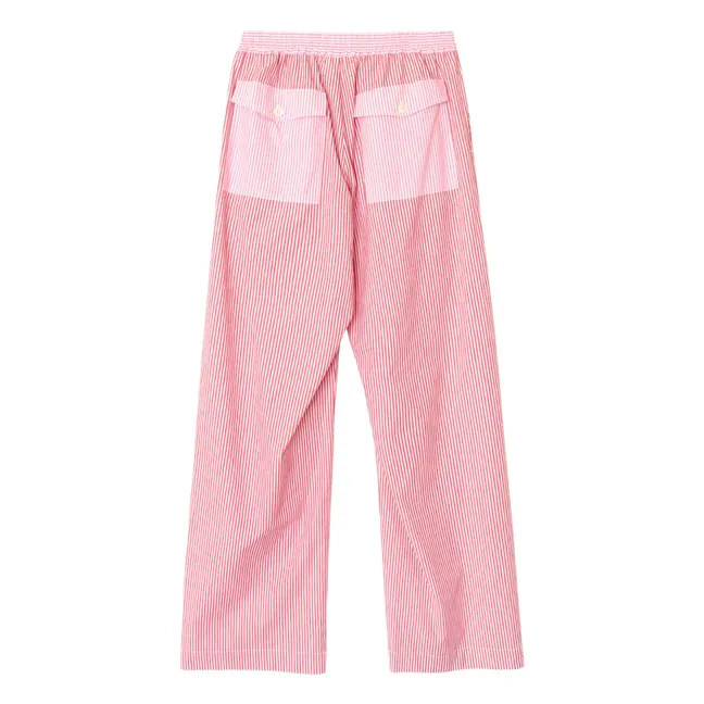 Pantalon Maxime Rayé x Léa Meylan | Rose