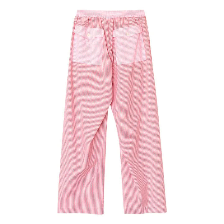 Pantalon Maxime Rayé | Rose- Image produit n°3