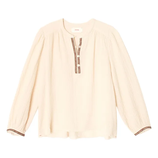 Blouse Colette Gaze de Coton x Léa Meylan | Ecru