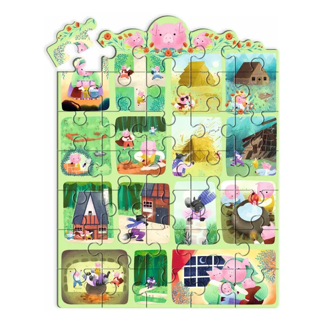 The Three Little Pigs story puzzle - 35 pieces