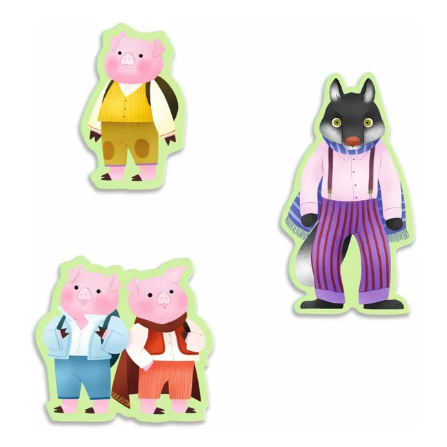 The Three Little Pigs story puzzle - 35 pieces