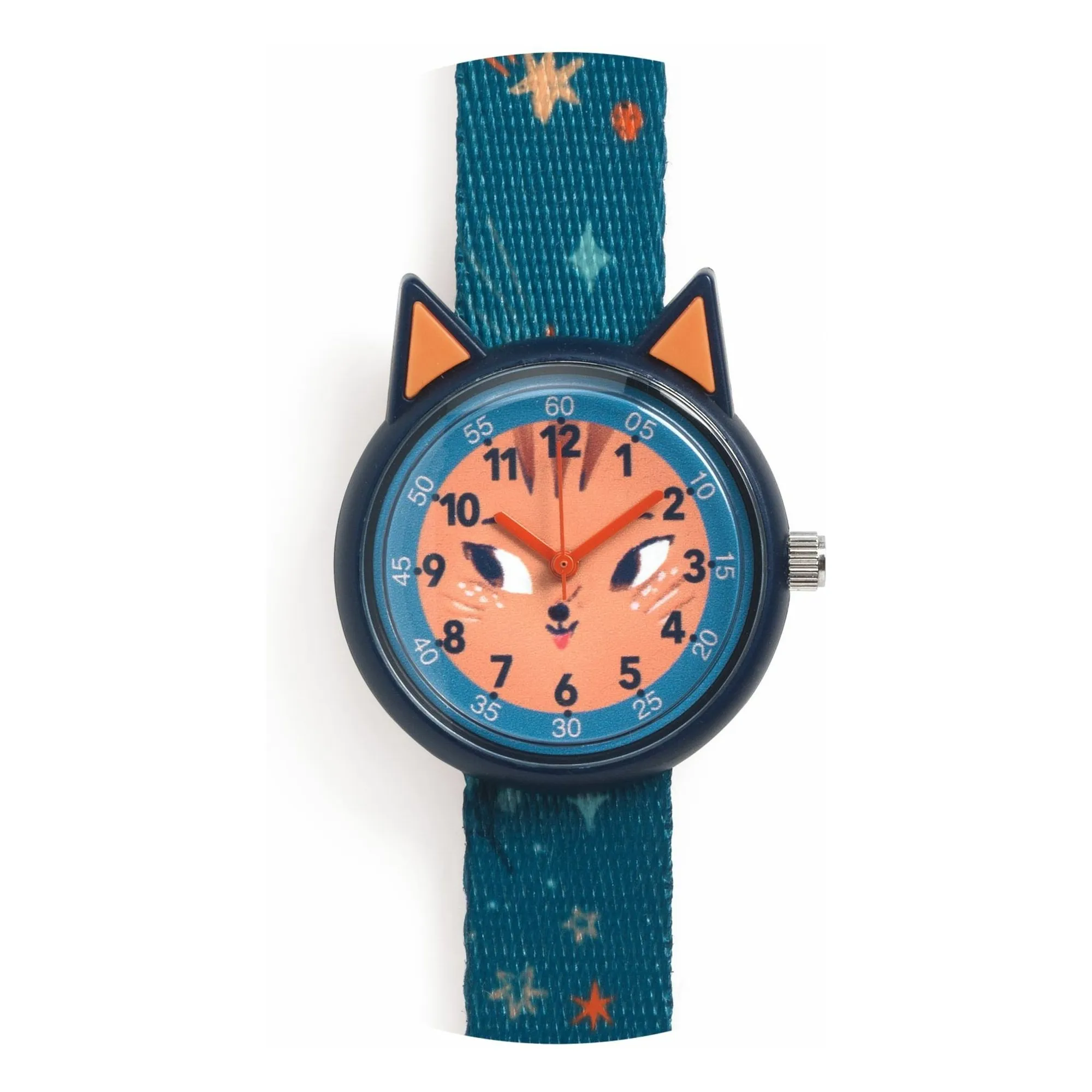 Djeco Dark Blue Ticlock - Squirrel Watch