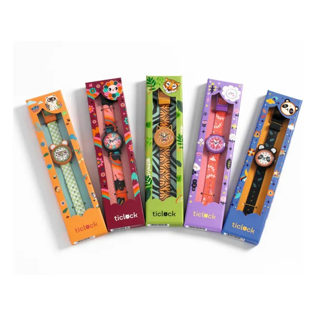 TICLOCK - Reloj Panda | Negro