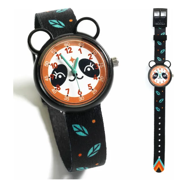 TICLOCK - Reloj Panda | Negro