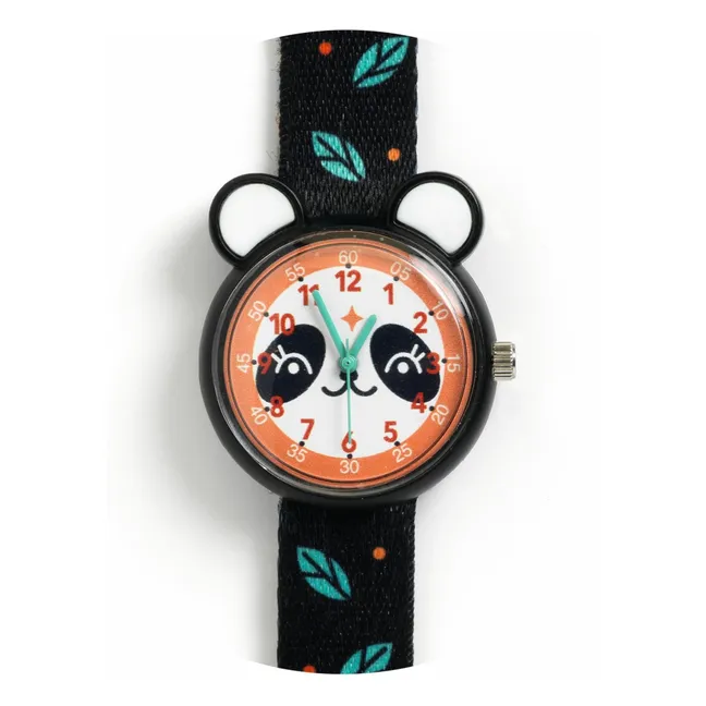TICLOCK - Montre Panda | Noir