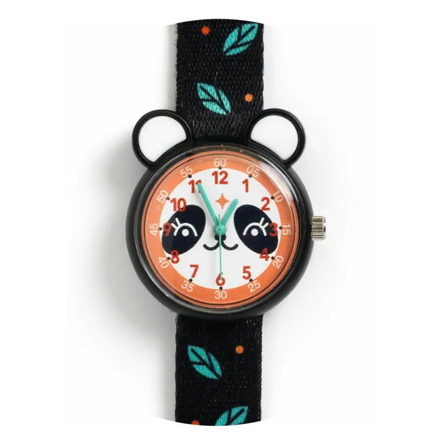 TICLOCK - Reloj Panda | Negro