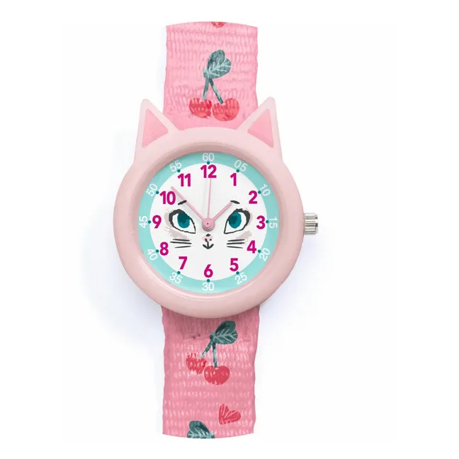 TICLOCK - Reloj para gatos | Rosa