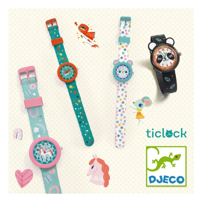 TICLOCK - Montre Super-héros | Bleu canard