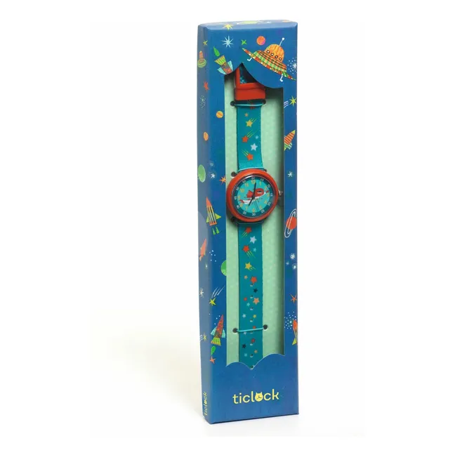 TICLOCK - Montre Super-héros | Bleu canard