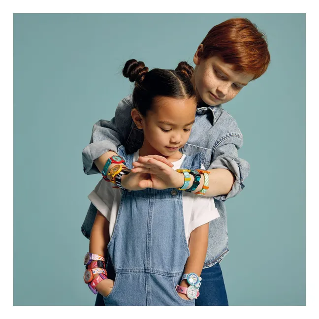 TICLOCK - Reloj de superhéroe | Azul Pato