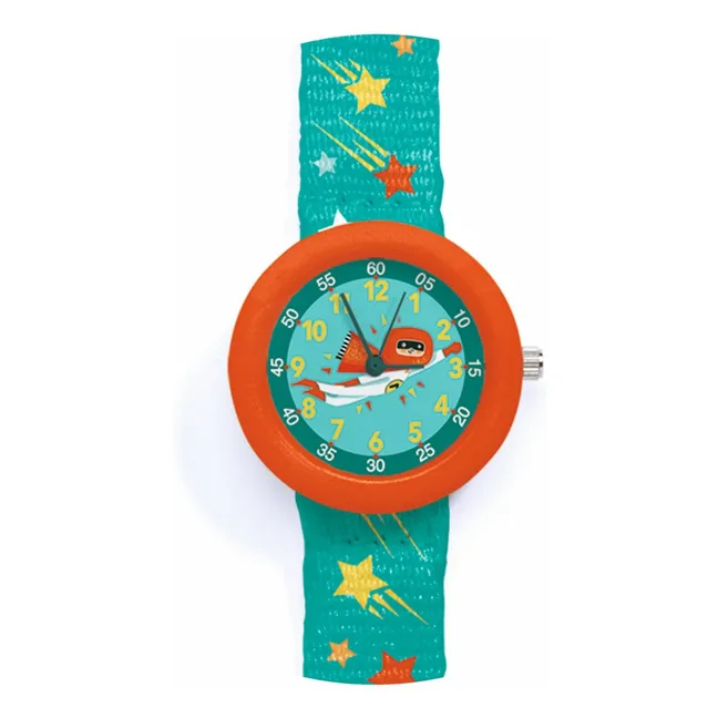 TICLOCK - Reloj de superhéroe | Azul Pato