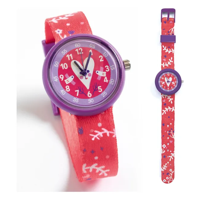 TICLOCK - Montre Coeur | Rouge