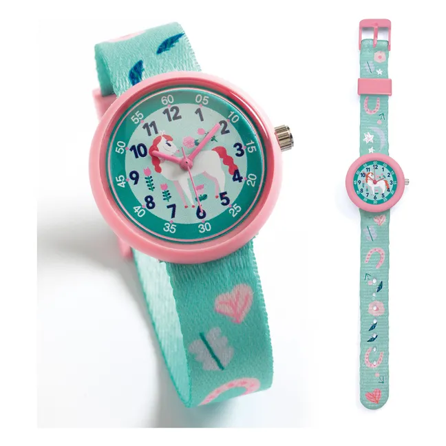 TICLOCK - Montre Cheval | Bleu azur