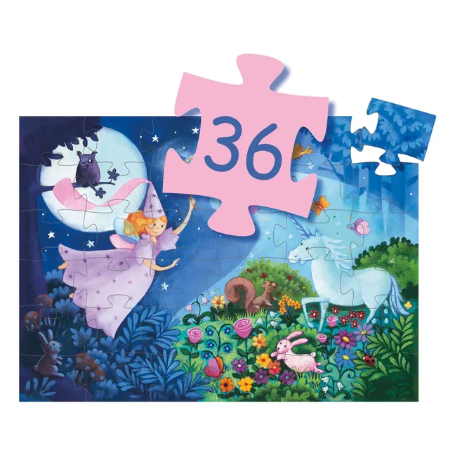The fairy and the unicorn puzzle - 36 pieces