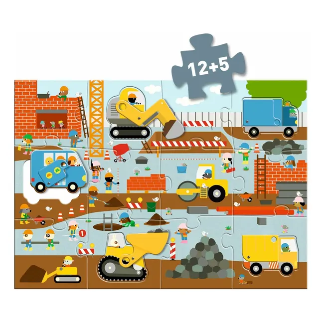 Puzzle Le chantier - 17 pièces